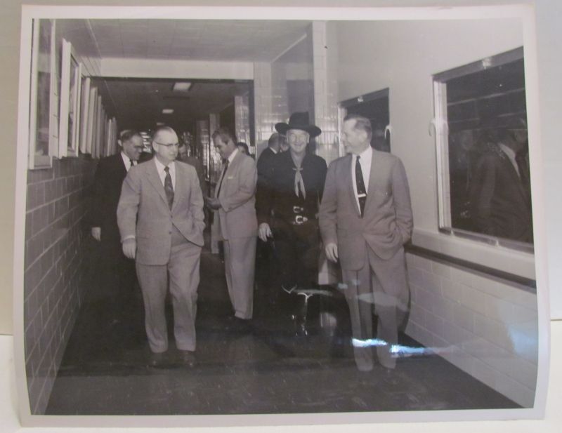 Hopalong Cassidy publicity photo visting Lehigh Valley Dairy