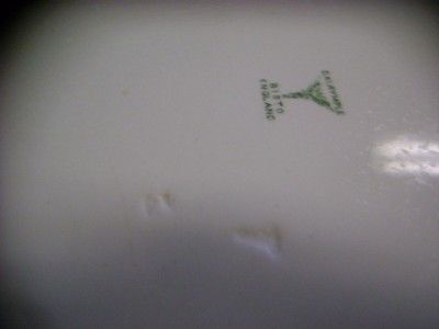 Dalrymple Bistro England Green Transferware Platter RAR