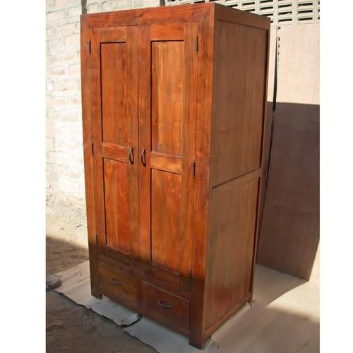 Solid Wood Rustic Closet Wardrobe Armoire Storage