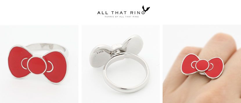 Cute Bow Ring & Fruits Cocktail Ring Collection all that ring