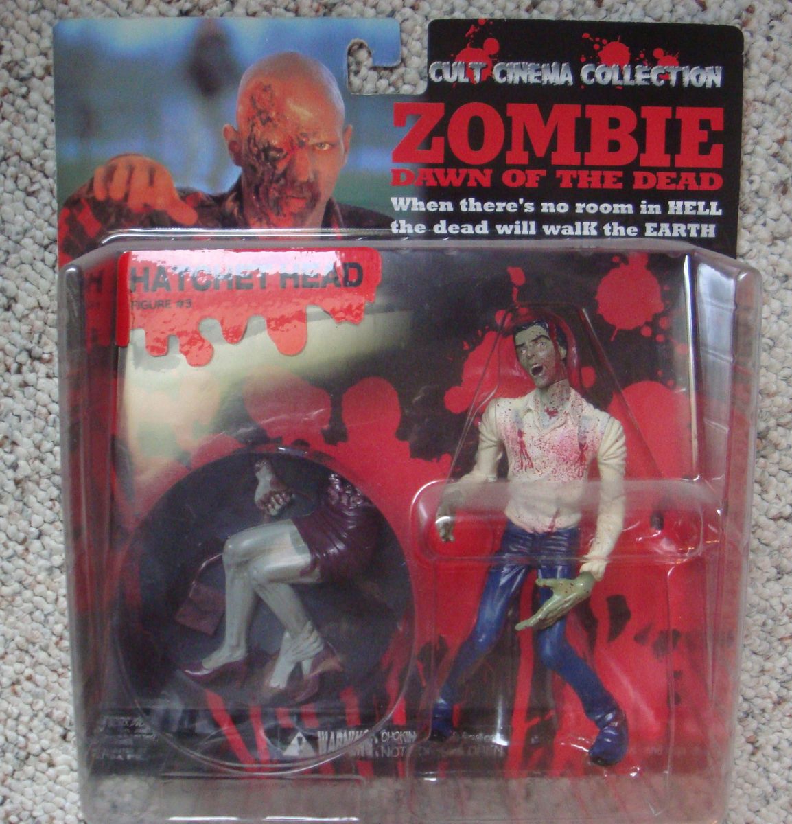 Zombie Figure Dawn of The Dead Figure Hatchet Head