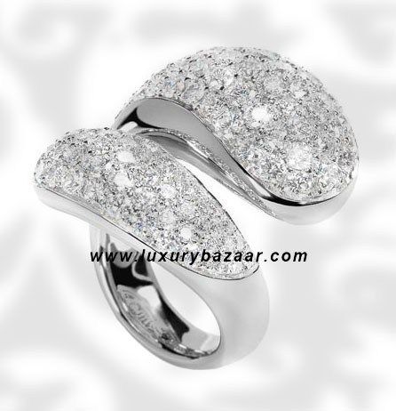 De Grisogono Contrario Full Diamond White Gold Ring