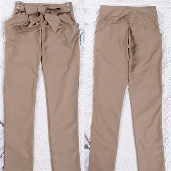  Fitted Chinos Trousers Straight Leggings Slim Skinny Pants