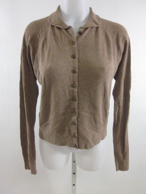 cynthia cynthia steffe brown cardigan sweater sz l