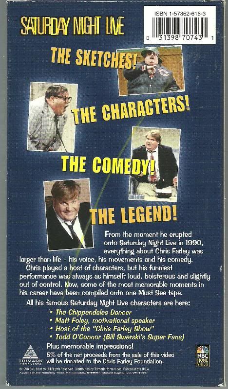 CHRIS FARLEY Chippendales Dancer Matt Foley Todd OConnor & More   SNL