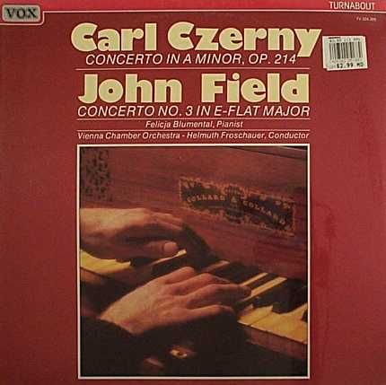 Blumental Czerny Concerto Vox Turnabout 334389 SEALED