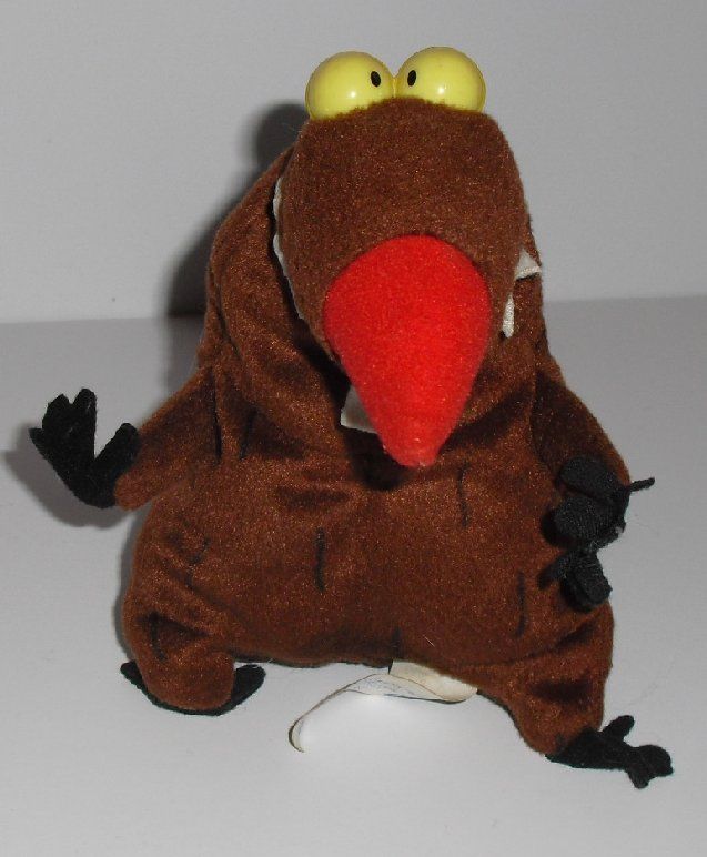 The Angry Beavers Plush Daggett Beanbag 5 1999 Mattel