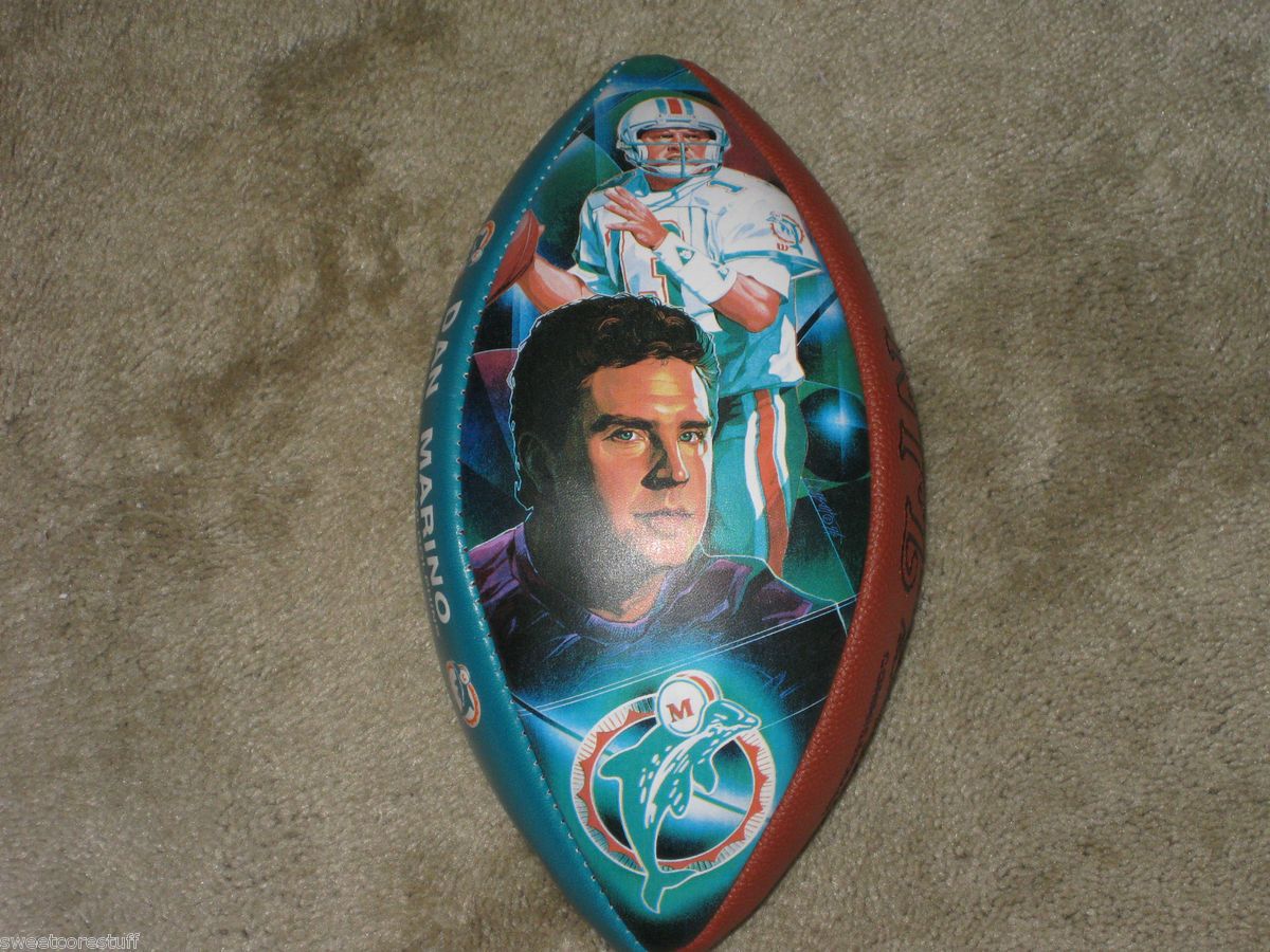 Dan Marino Sportacular Art Signed Football Numbered 1951 5000