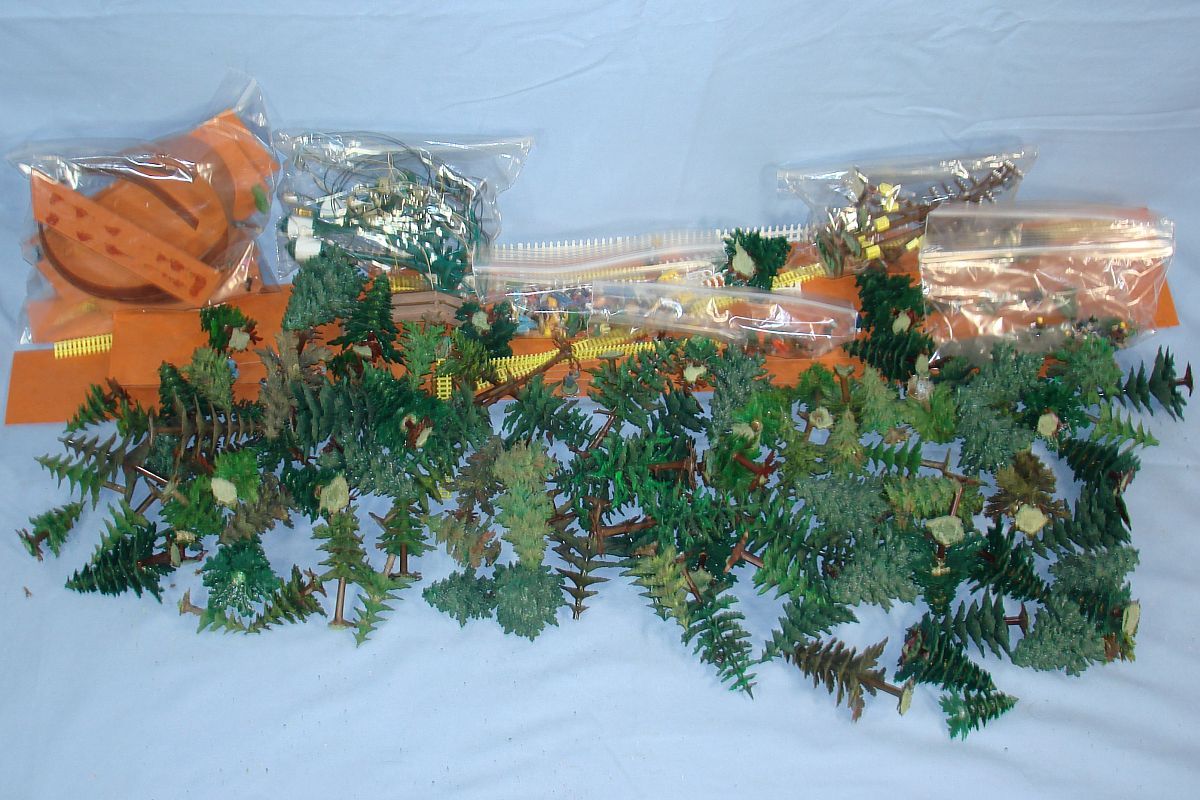 Vintage HO Preiser Deer Faller Trees Made in Germany Forest Park Model