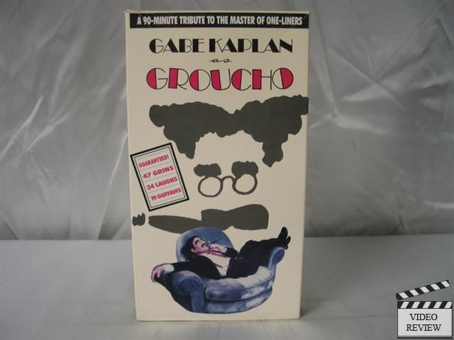  Kaplan as Groucho VHS Gabe Kaplan Connie Danese 016193200110