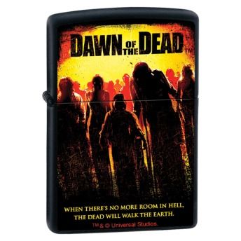 Dawn of The Dead Title Universal Studios Black Matte Zippo Lighter