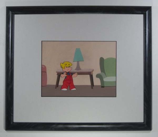 Dennis The Menace Framed Original Production Cel Hand Painted