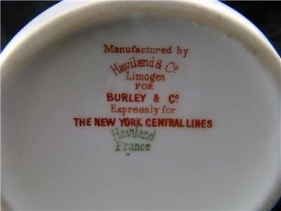 New York Central Lines Railroad Pitcher Depew Pattern Haviland Limoges