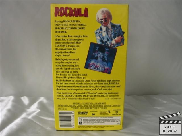 Rockula VHS Dean Cameron Tawny Fere Bo Diddley