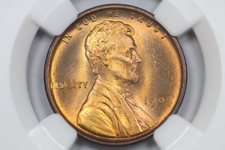 1909 VDB Lincoln Wheat Cent Penny NGC MS66 RD United States Mint Coin