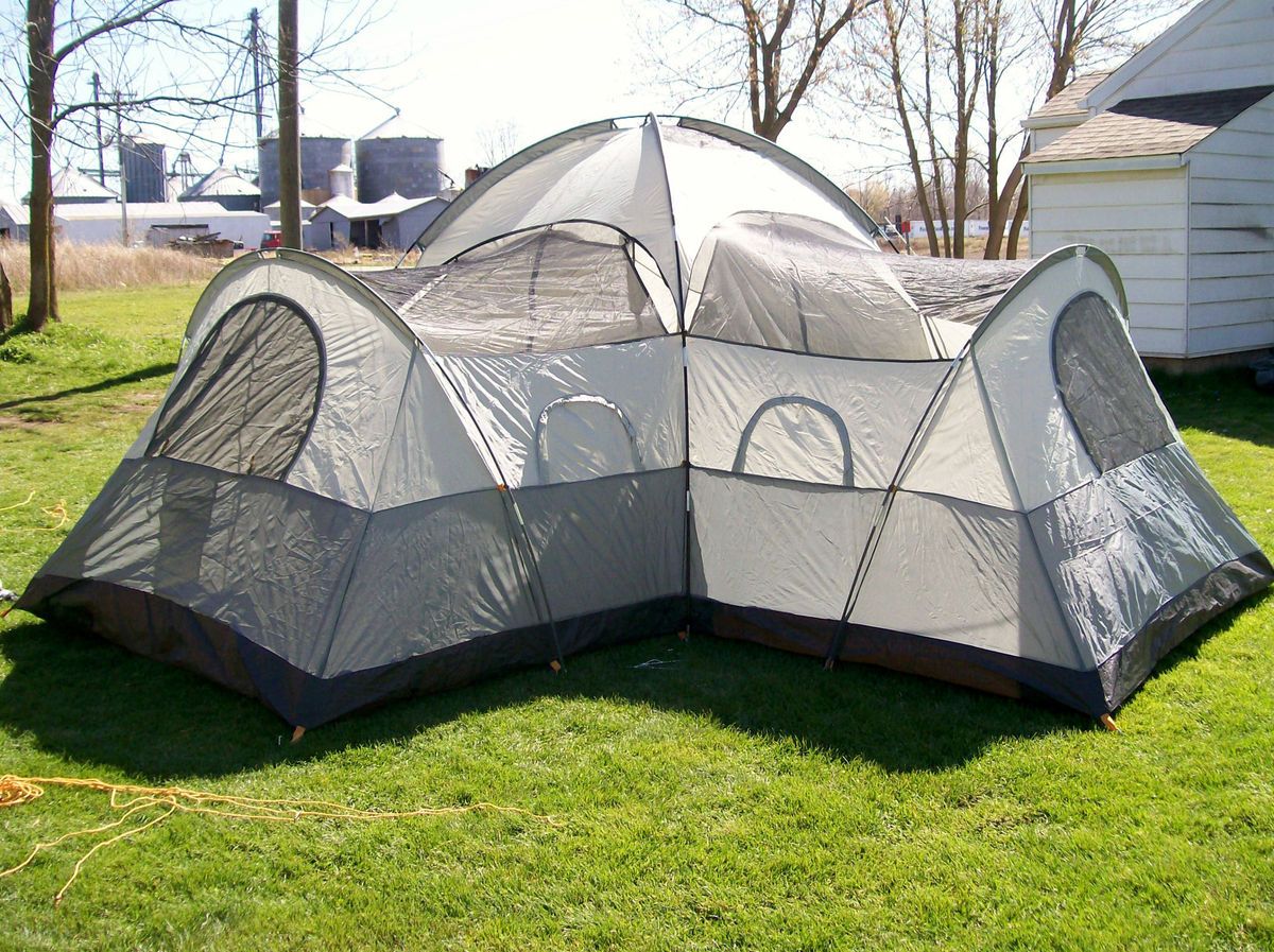 coleman camping tent 13ft x 13ft ridgeview 3 room