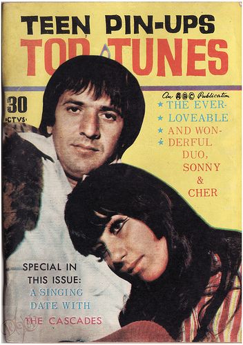  with Sonny and Cher on front cover while David Garrick on the back