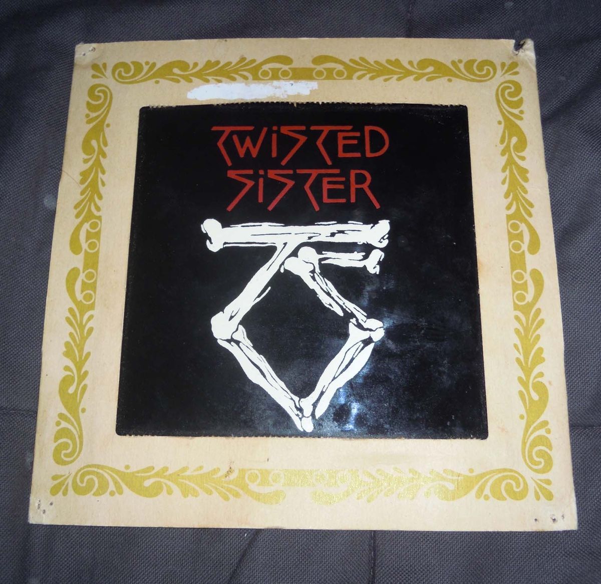 Vintage 80s Twisted Sister Carnival Fair Mirror Iron Maiden Kiss ACDC