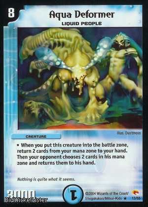 RSW 13 Aqua Deformer R DuelMasters Card English