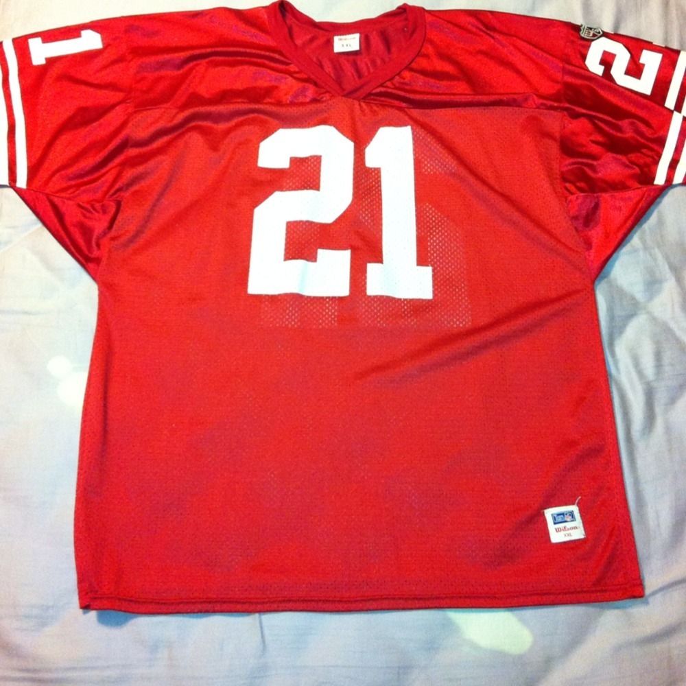 Authentic Vintage Deion Sanders San Francisco 49ers Wilson Jersey Sz