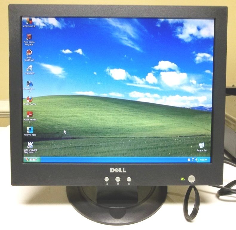 Dell E151FPp 15 Flat Screen LCD Desktop Computer Monitor VGA   Gray