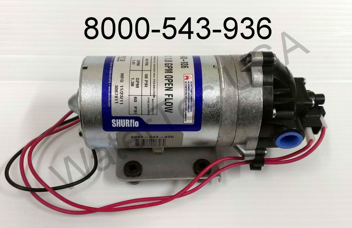 Shurflo 12V Electric RV Water Pump 1 8 GPM 60 PSI Demand Switch 8000