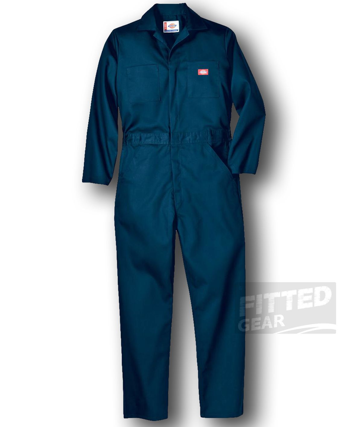 Dickies Mens Long Sleeve Coveralls DN Navy Blue Heavy Duty Working