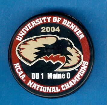 2004_DENVER_PIONEERS_NCAA_Champs_Hockey_Puck