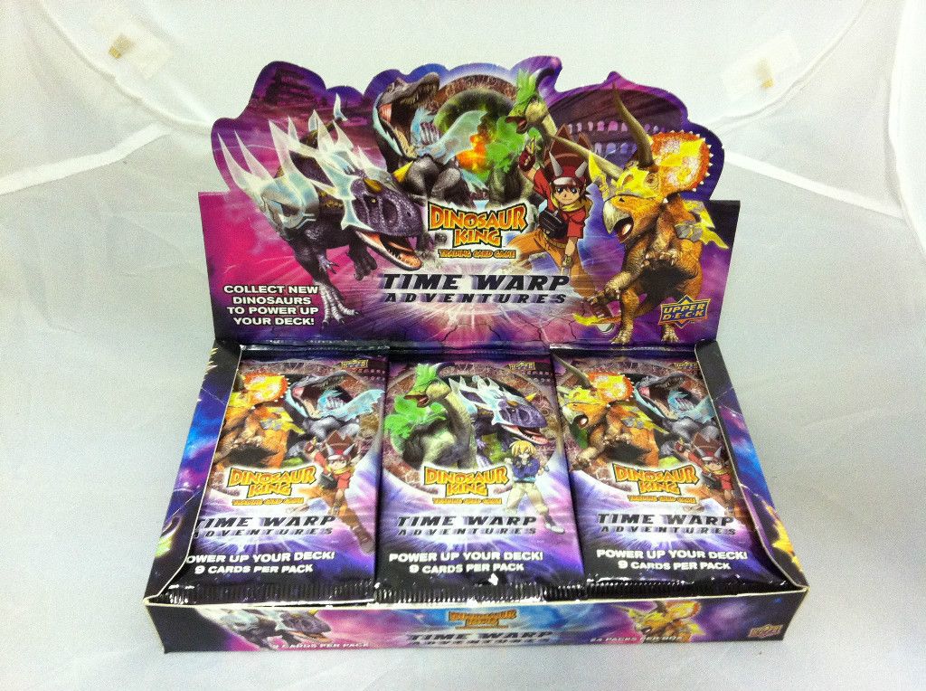 Dinosaur King Trading Card Game Time Warp Adventures Box of 24 x
