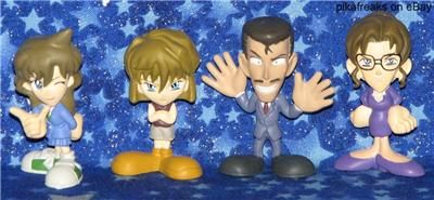 Lot of 10 Unique Case Closed Detective Conan Figure Collection PVC