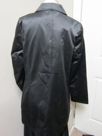 Dennis Basso Water Resistant Reversible Solid to Print Jacket M Black