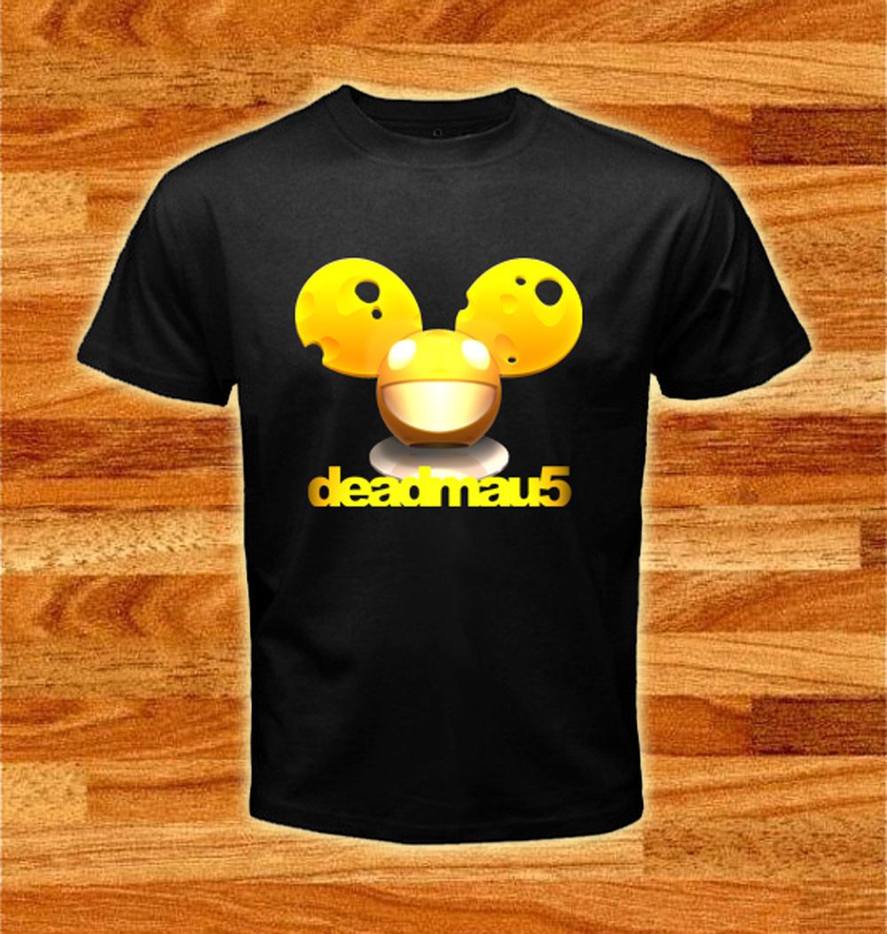 Dj Deadmau5 Head Cheest Design Music Logos Black T shirt tee size S