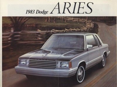 1983 Dodge Aries K Dealer Sales Brochure Book