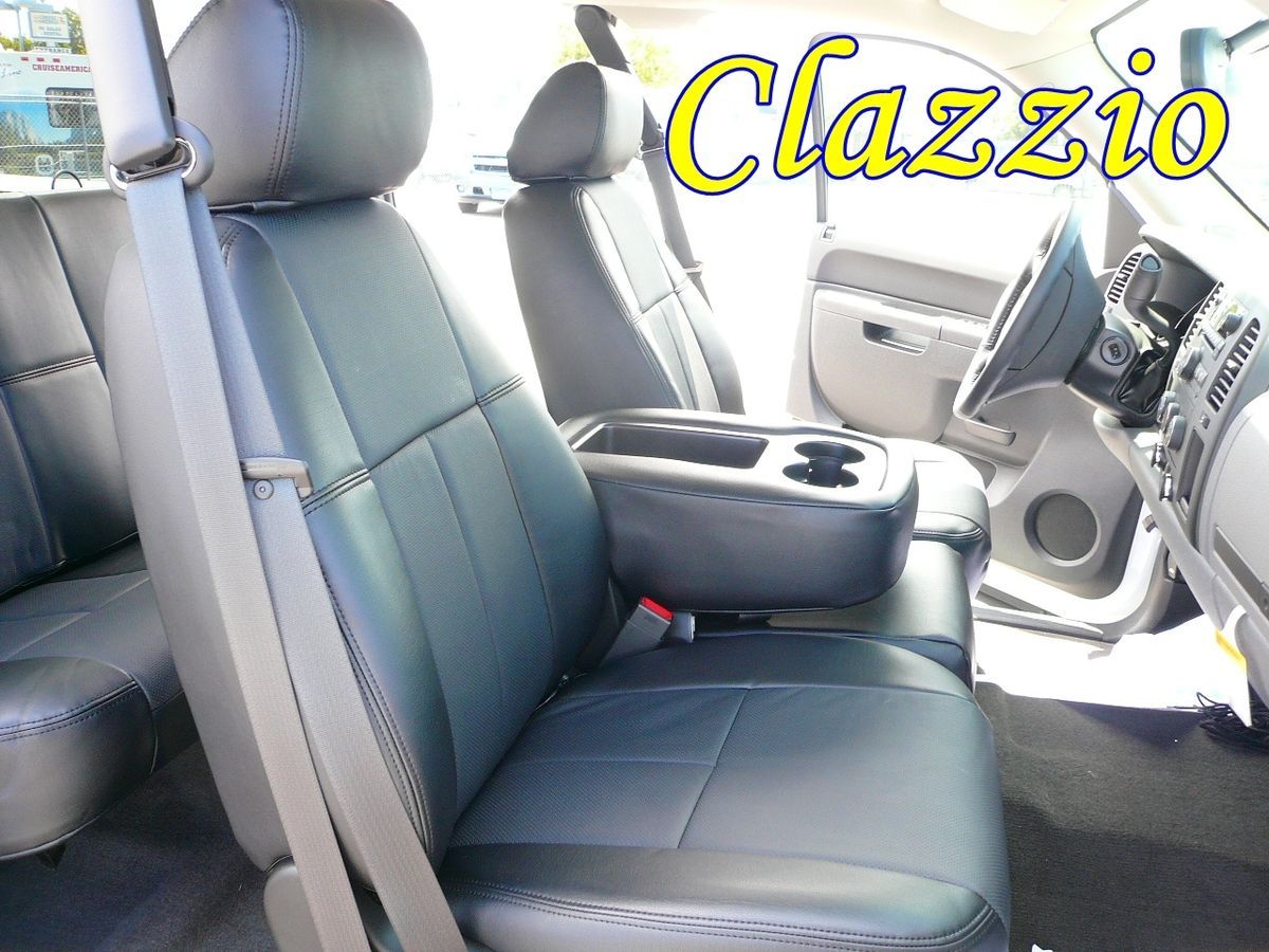 Dodge Ram Quad Cab 1500 Clazzio Leather Custom Fit Seat Covers 2006