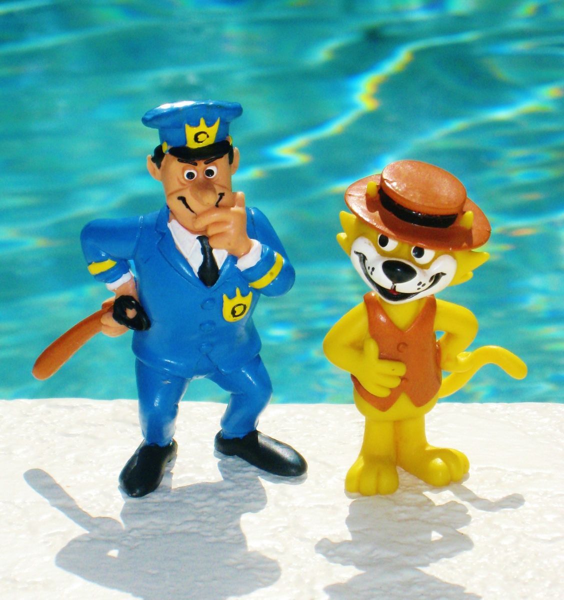  Barbera Top Cat Spain PVC Figure Officer Dibble Toy Set of 2 RARE HTF