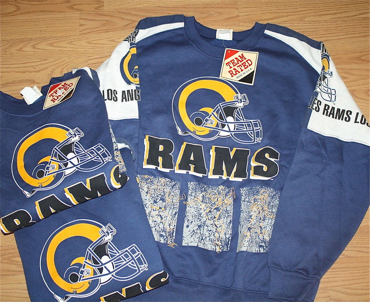  Angeles Rams Crewneck Sweatshirt Dickerson 90s NFL Football