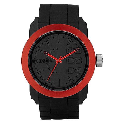 Diesel DZ1457 watch designed for Men having Black dial and Silicone