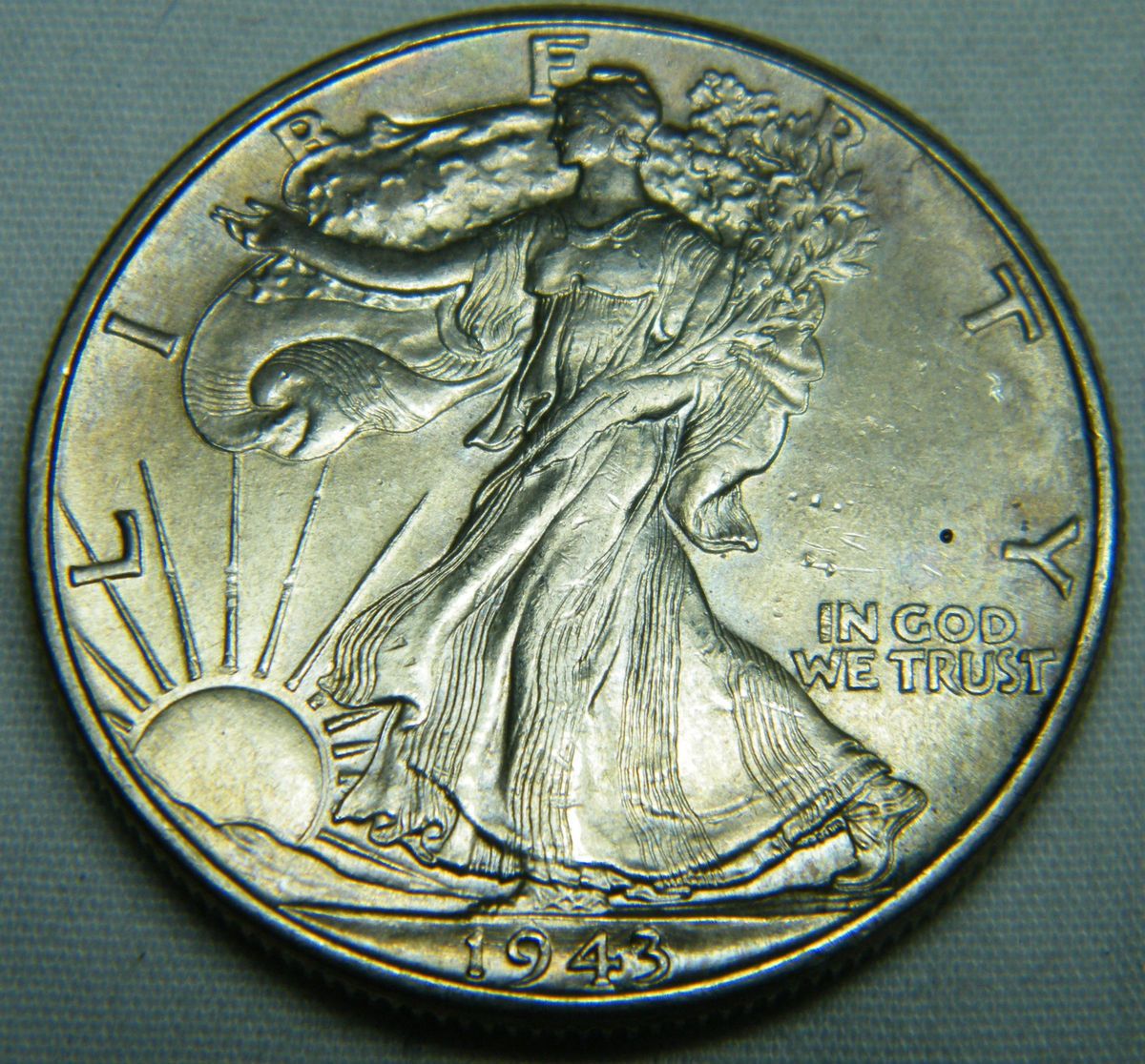  1943 Walking Liberty Half Dollar BU