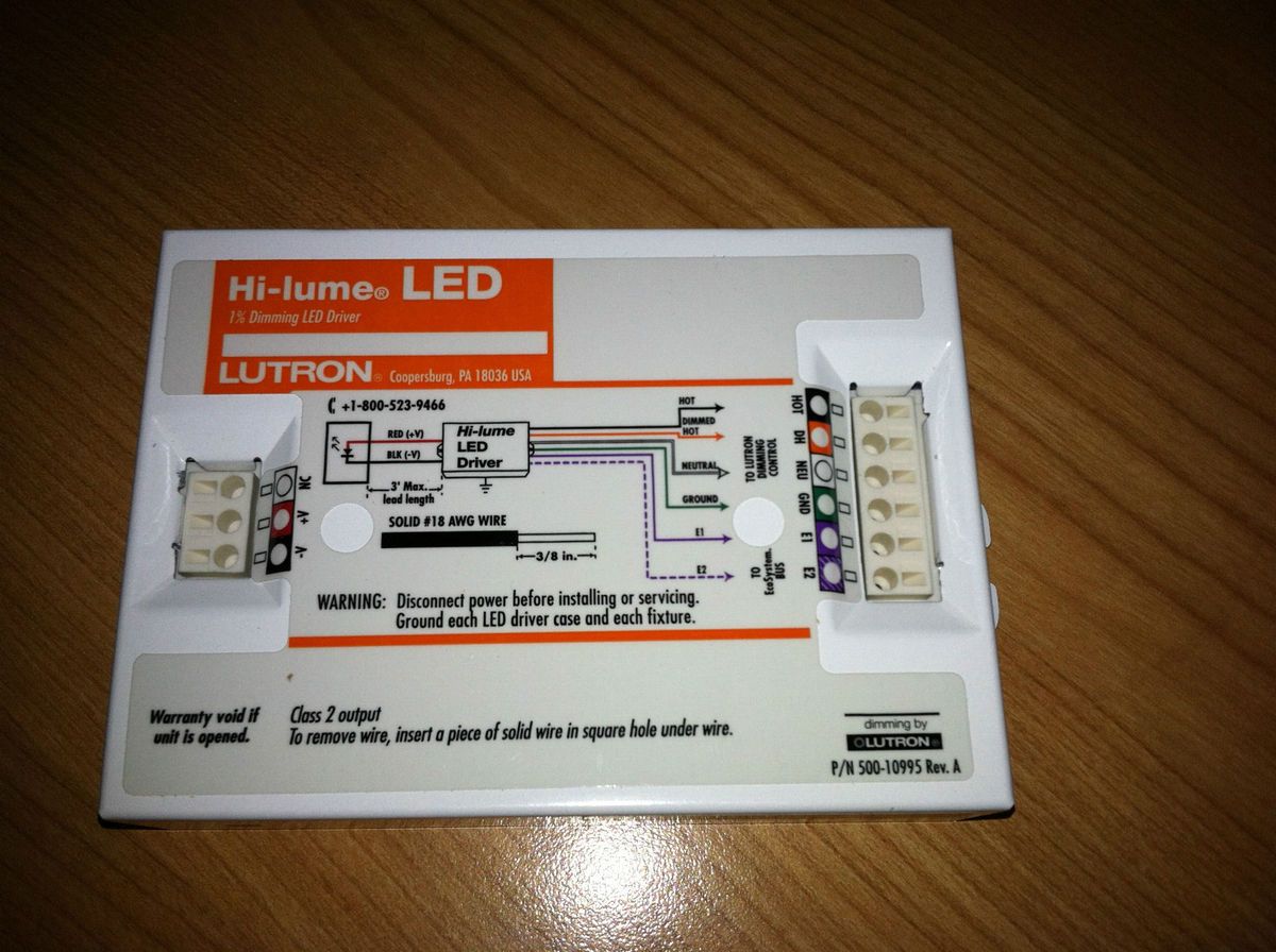 Lutron Hi Lume LED Ballast Model L3D 25 140 A 120 1 S