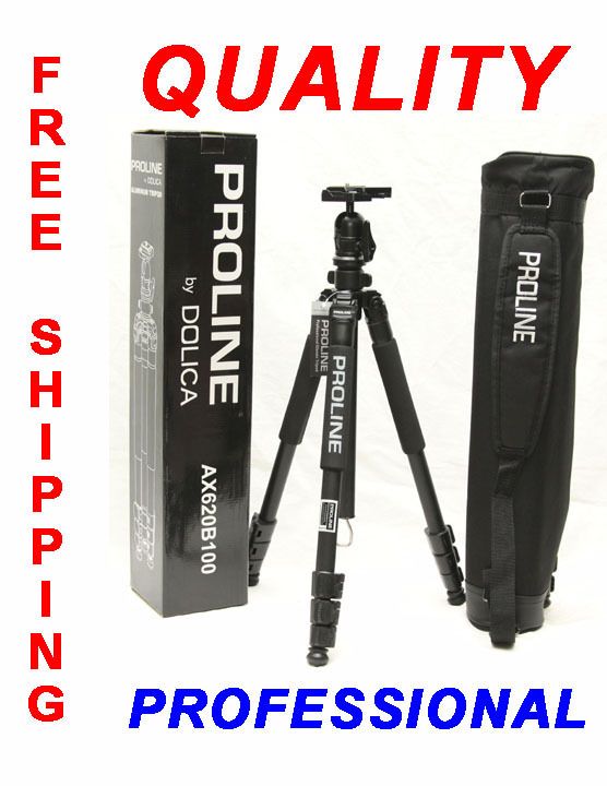 Dolica 62 Proline AX620B100 Aluminum DSLR Camera Photo Tripod with