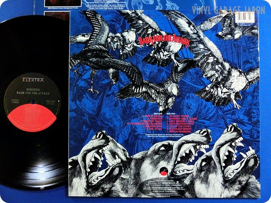 Dokken Back for The Attack 1987 67035 1 Accept Europe Don Dokken LP