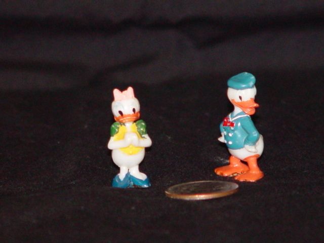 MARX DISNEYKINS DONALD & DAISY DUCK WALT DISNEY