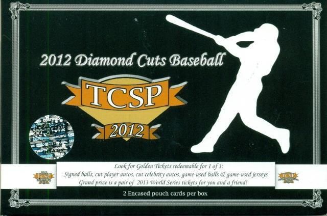 2012 TRI CITY SPORTS DIAMOND CUTS BASEBALL BOX PACK 2 CARDS BOX