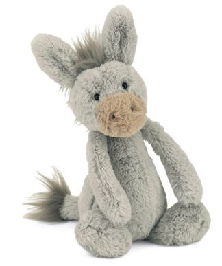 Jellycat Bashful Donkey Small Stuffed Animal Plush New