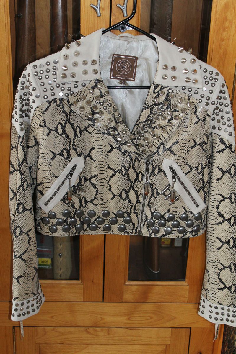 DOUBLE D RANCH ranchwear KILLA snakeskin ammunition leather jacket