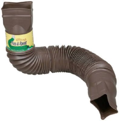 Amerimax Flex Brown Gutter Downspout Extension 85019