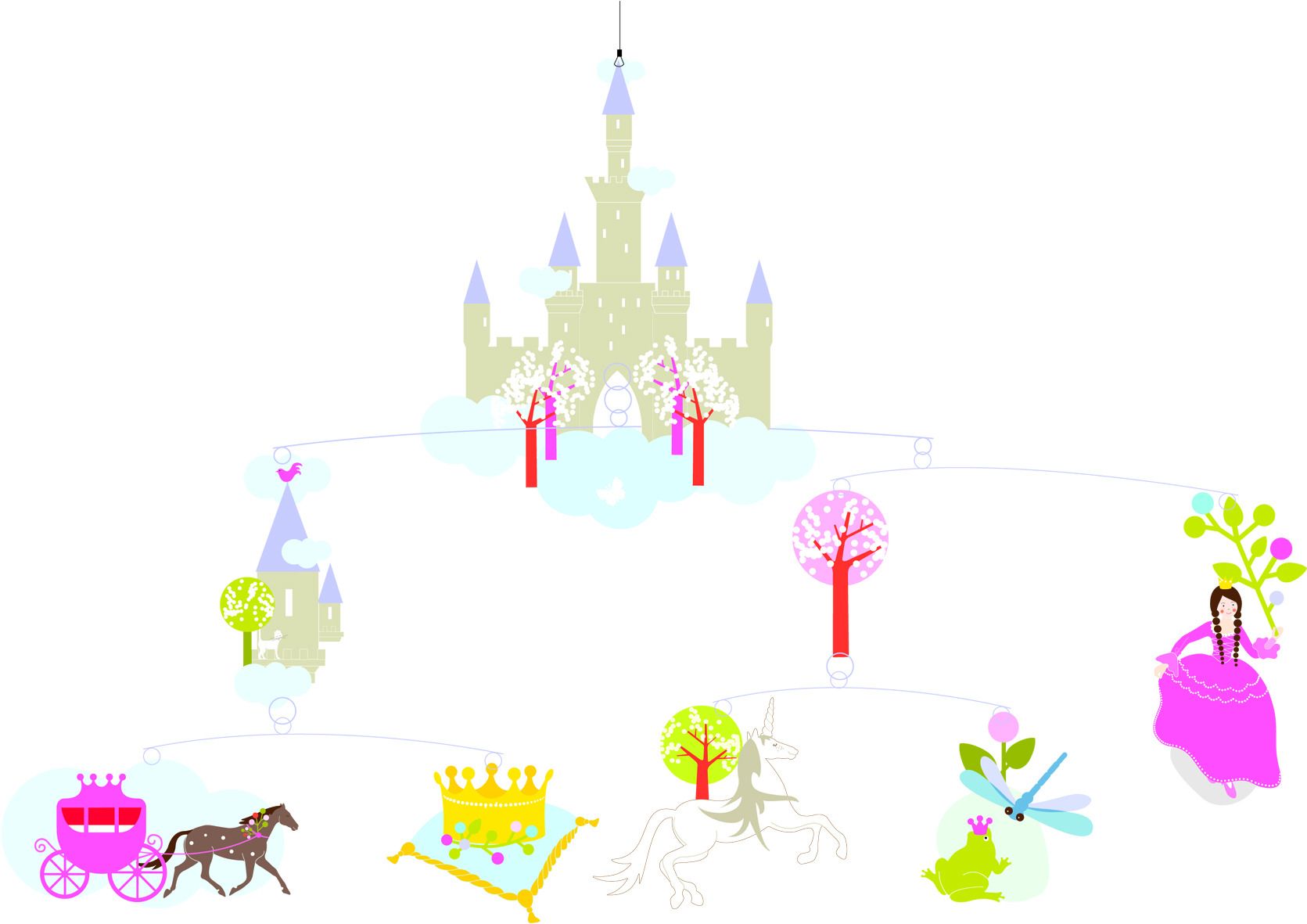 djeco a princess dream mobile once upon a time this princess mobile is