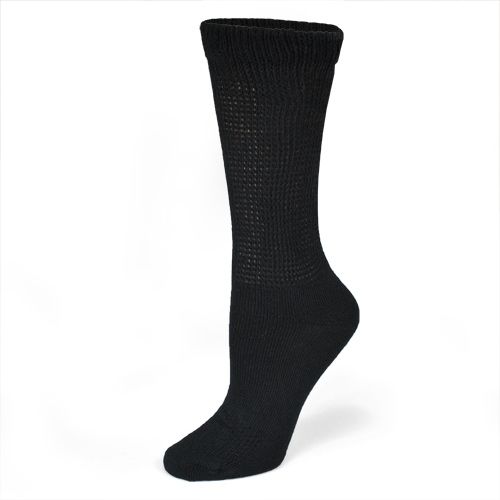 Dr Scholls Womens Socks Health Strides Black Crew 2P