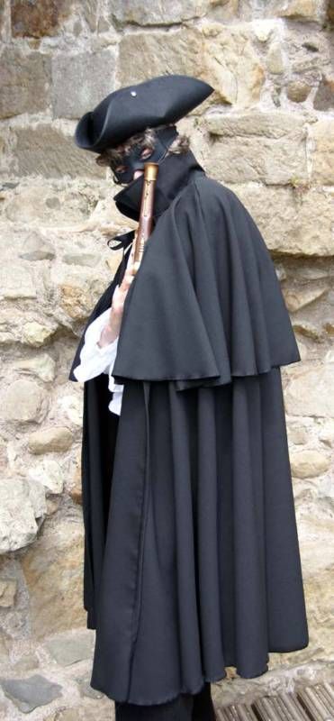 Deluxe Dick Turpin Victorian Highwayman Cloak SML XXXXL