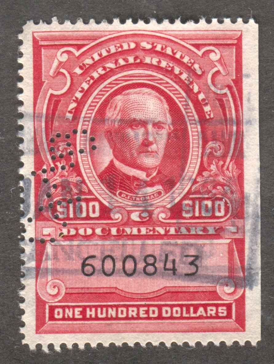 documentary tax revenue stamp scott r727